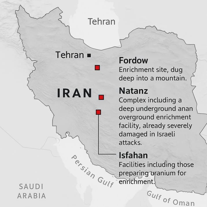 Iran's nuclear sites